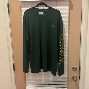 Forest green performance fishing shirt, Magellan outdoors 2xl